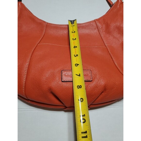 Tignanello No Contest Papaya Leather Cross Body/Shoulder Bag Purse Handbag - Picture 9 of 16